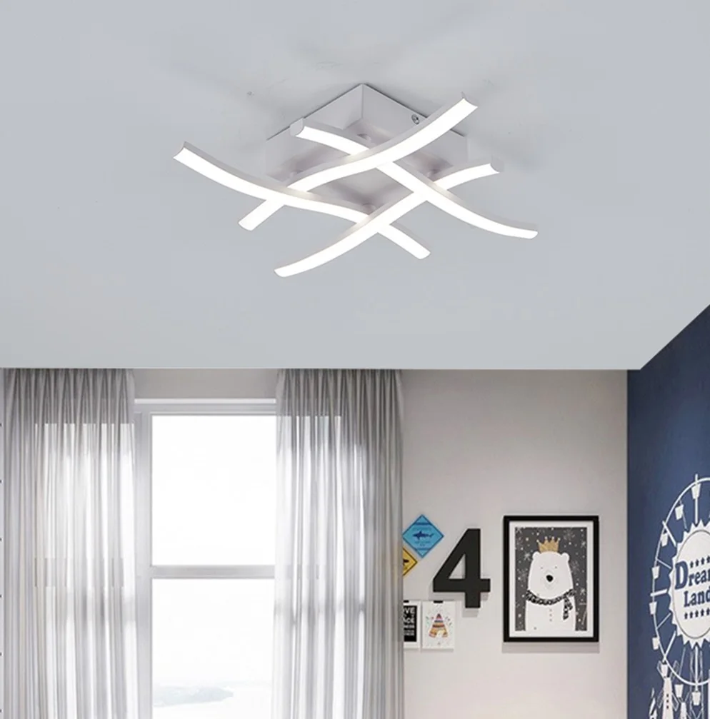 Simple LED Ceiling Lamp Nordic Home Bedroom Corridor Entrance 3 Color Lights Ceiling Light Fixture Lighting Decoration Light