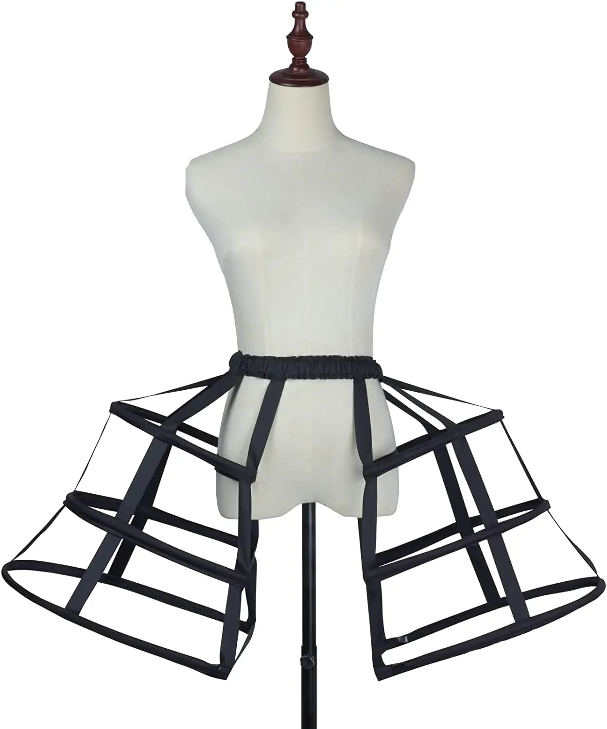 

Steampunk Bustle Victorian Double Pannier Bustle Cage Underskirt