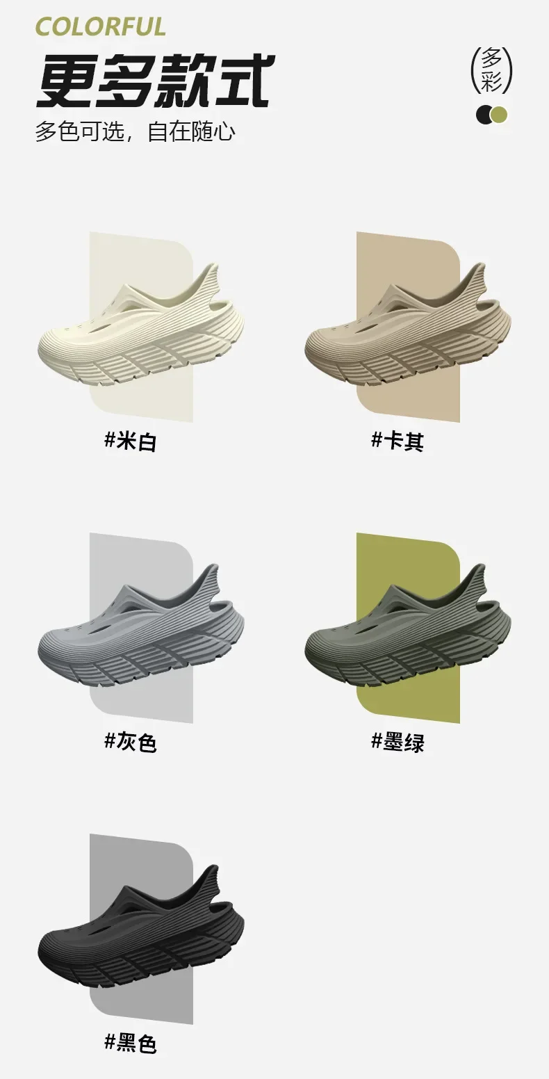 Rutschfeste Lochschuhe für Herren, Sommer 2026, neue Deodorant-Schuhe mit Schmutzgefühl, Outdoor-Sport-EVA-Sandalen, coole Herren-Hausschuhe – Detail 10