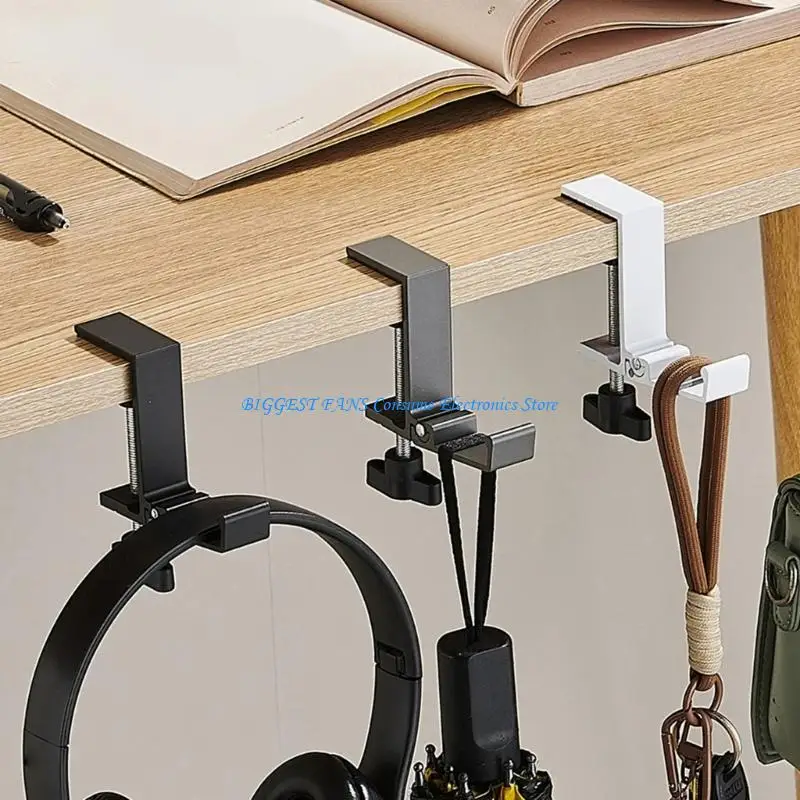 

Adjustable Foldable Headphone Stand With Space Saving Aluminum Alloy Hook