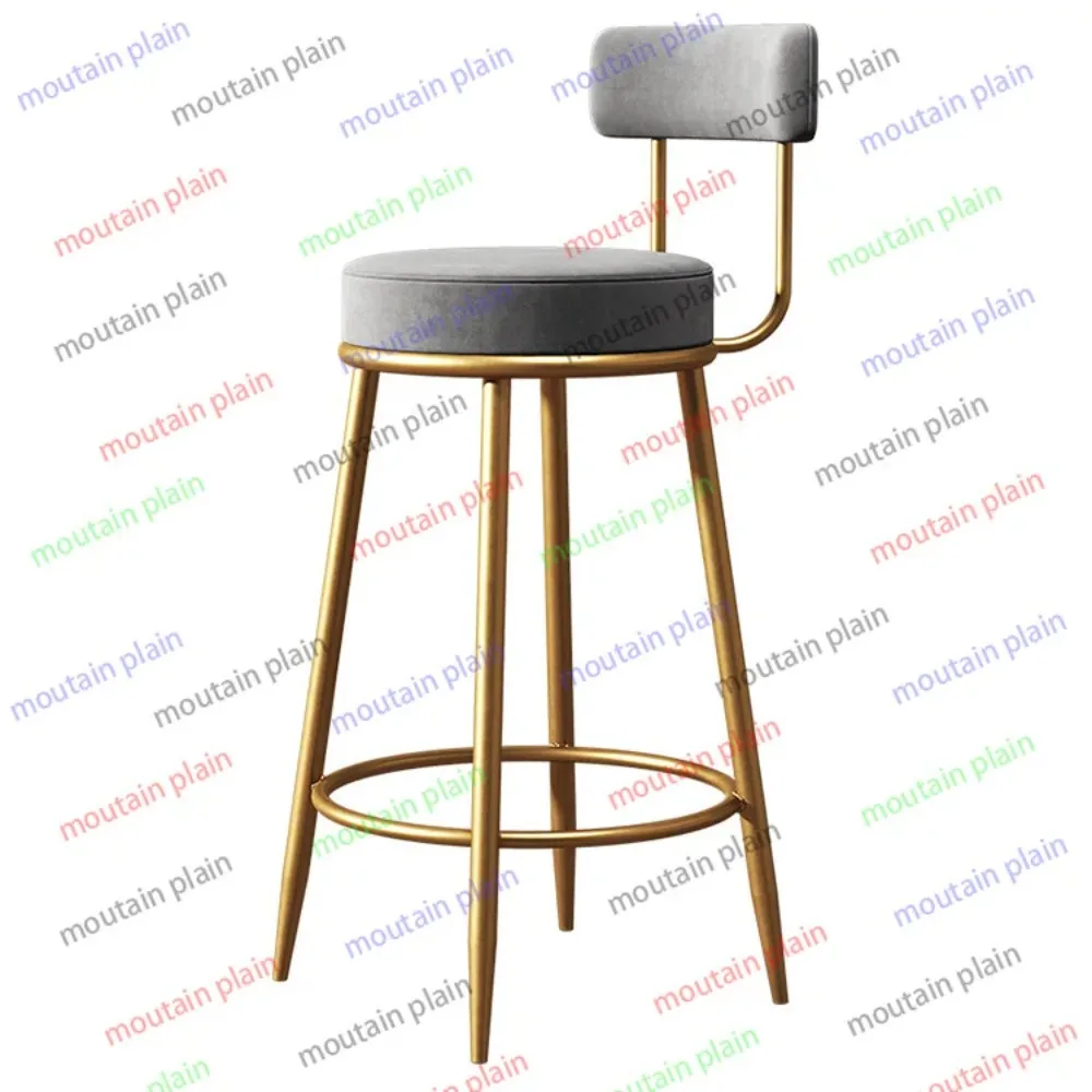 

Скандинавский ретро-барный стул, стул для домашнего бара, креативный стул со спинкой