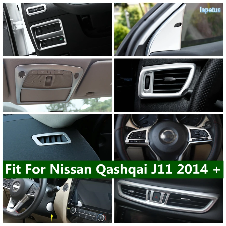 

Dashboard Air Conditioner AC Outlet Vent Frame Window Pillar A Cover Trim For Nissan Qashqai J11 2014 - 2020 Car Accessories