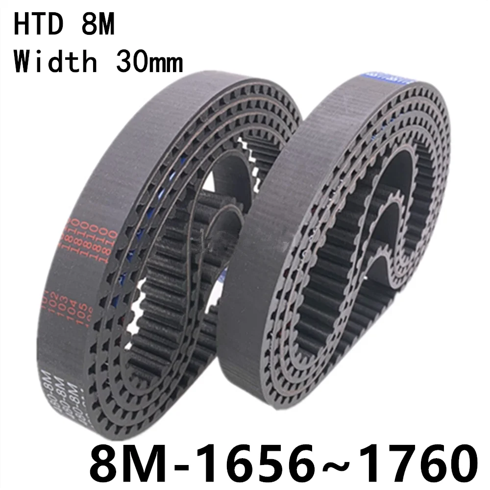 

HTD 8M Synchronous Belt Closed Loop Rubber Pulley Belts Timing Belt Width 30mm 1656 1664 1680 1688 1696 1704 1720 1728 1736 1744