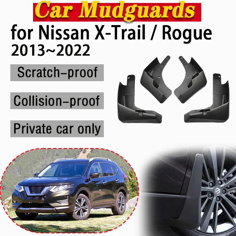 Car Mud Flaps For Nissan XTrail T32 X-Trail X Trail MK3 2013-2022 Anti-scratch Mudguards Splash Guard Fenders Car Accessories