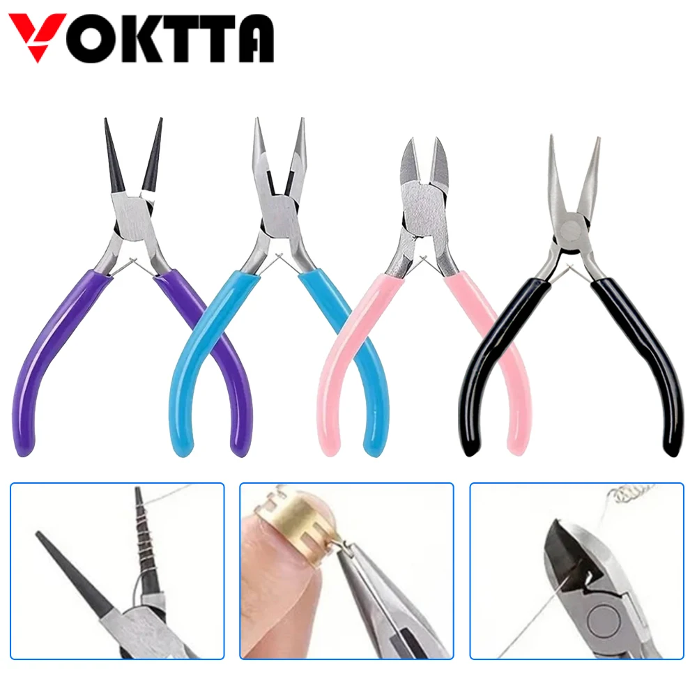 

Universal Wire Pliers Mini Long Nose Pliers Multi-purpose Hand Pliers Needle Nose Pliers Bent Nose Pliers Round Nose Pliers