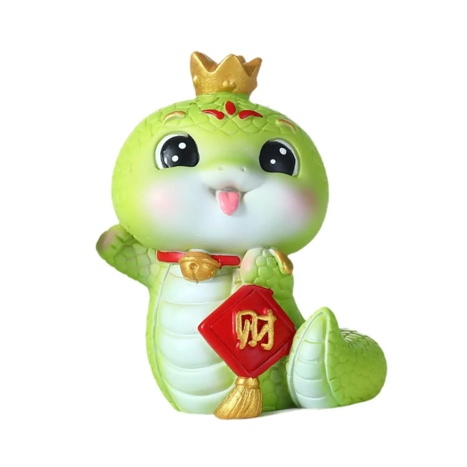 Snake Statue Collectible Housewarming Gift Cartoon Home Decoration Snake Sculpture for Home Walkway Bookshelf Desk Fireplace