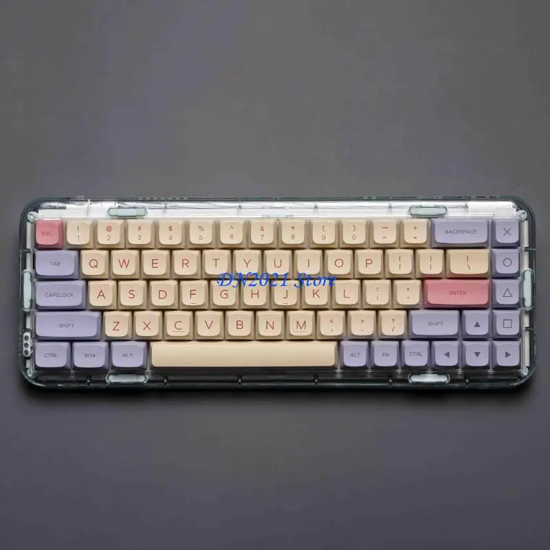 F3KE 128Key Keycap XDA Profile Dye-Sub PBT Keycaps for Mechanical Keyboard 61 64 68 78 84 96 98