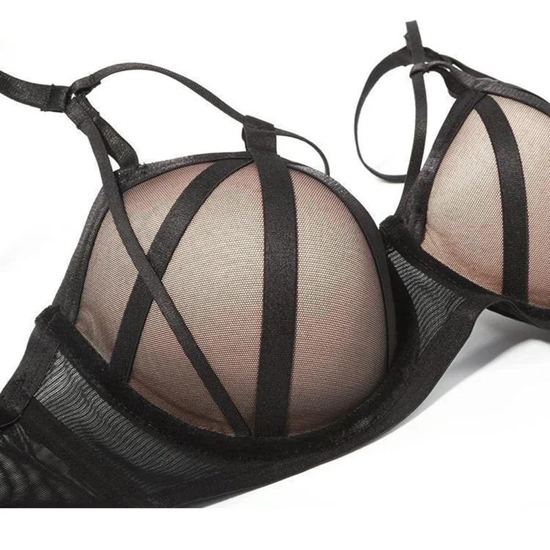 ملابس داخلية مثيرة للنساء ثدي صغير متجمع لإغلاق زوج من حمالة الصدر دعم علوي حمالة صدر دانتيل مضادة للترهل مع حلقة فولاذية