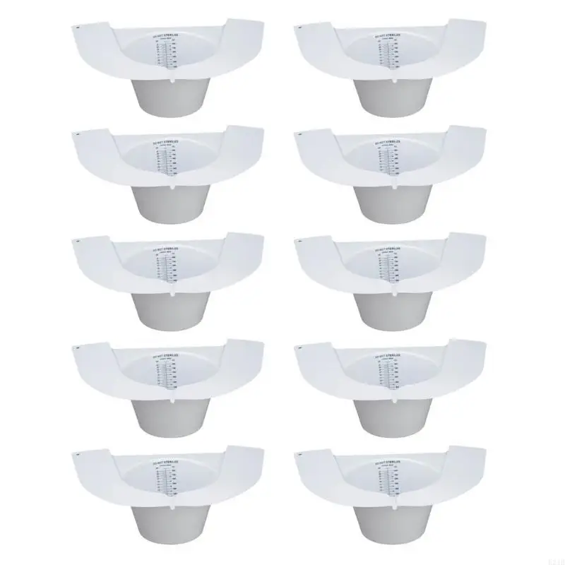 Pack Of 10 Urine Collection hat Comfortable Samples Cups set Simple Pour Urine Sample Collection Hat for Women & Elderly 