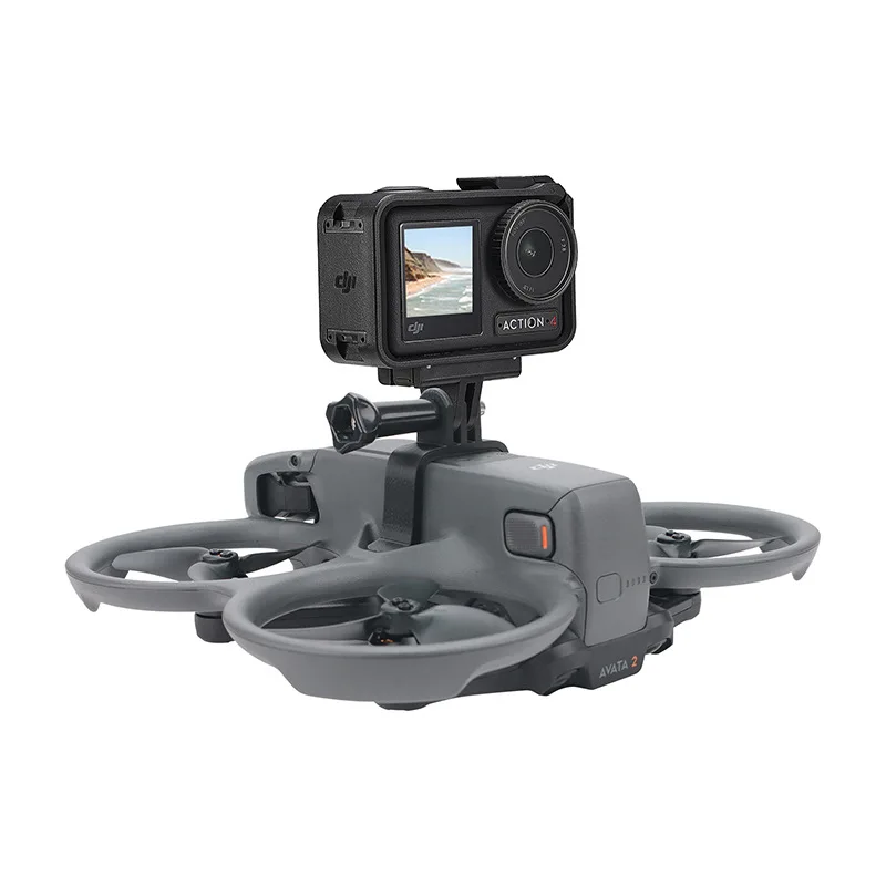 Braket ekstensi Drone, untuk DJI Avata2, braket ekstensi Drone GoPro 12/9/DJI aksi 4/Insta360, aksesori adaptor pemegang pemasangan kamera olahraga