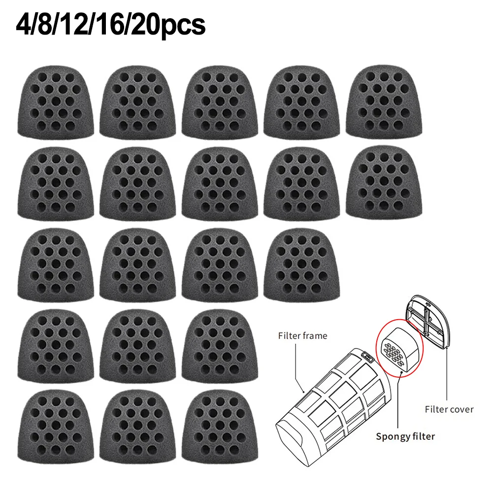 Replacement Sponge Filters For PoolMr For Seahorse Pool Vacuum Cleaner Efficient Debris Removal Accessories 4-20 Pack