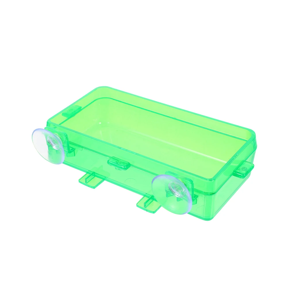 

Anti Escape Feeding Water Basin for Reptiles Gecko Tank Accessories Suction Cup Detachable Easy Cleaning Lizard Bearded Dragon