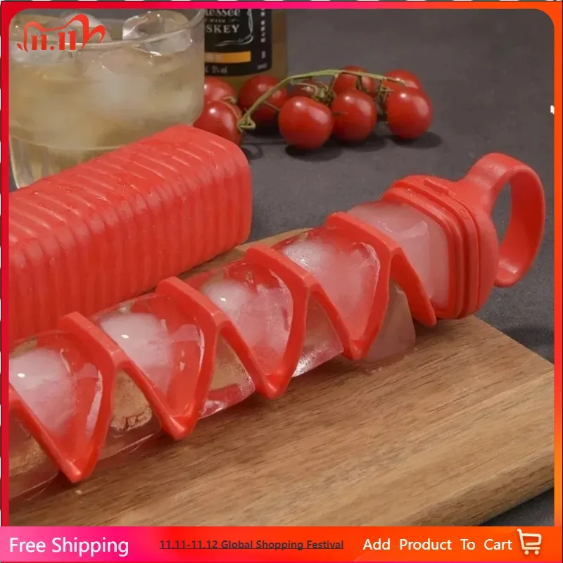 

Easy Release Ice Cube Tray Reusable Easy-press Ice Cube Tray with Leakproof Lid for Freezer Deep Mini Cube Ice Tray for Freezer