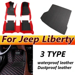 Car Mats For Jeep Liberty Cherokee KJ 2002~2007 Classic Version Waterproof Floor Mats Foot Mat Alfombrillas Auto Car Accessories