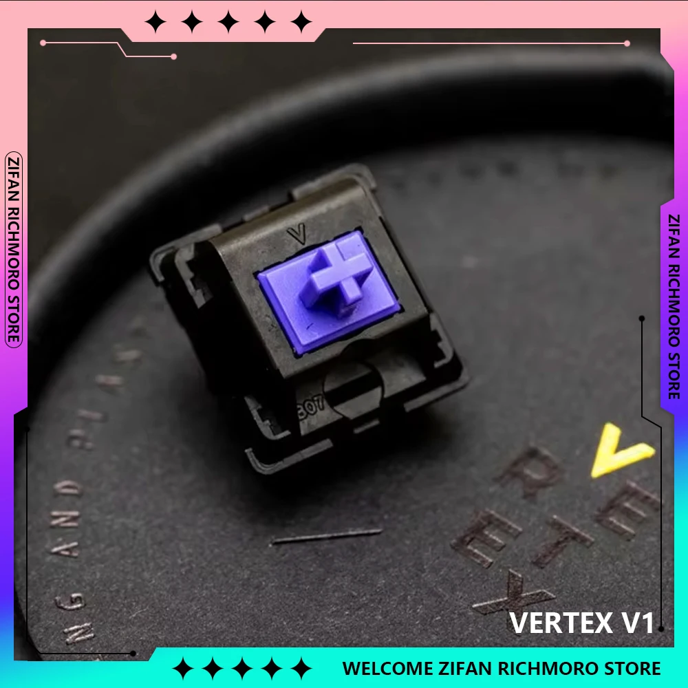 VERTEX V1 Jwick PC Custom Gift Mechanical Keyboard Linear Switches Factory-Lubed Version（With Jars) DIY Factory Lubed Version