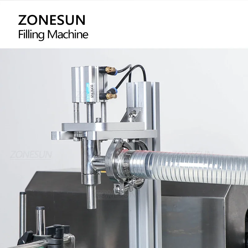 ZONESUN ZS-DTGT900M Automatic Rotor Pump Filling Machine With Heating Mixer Butter Chocolate Food Process