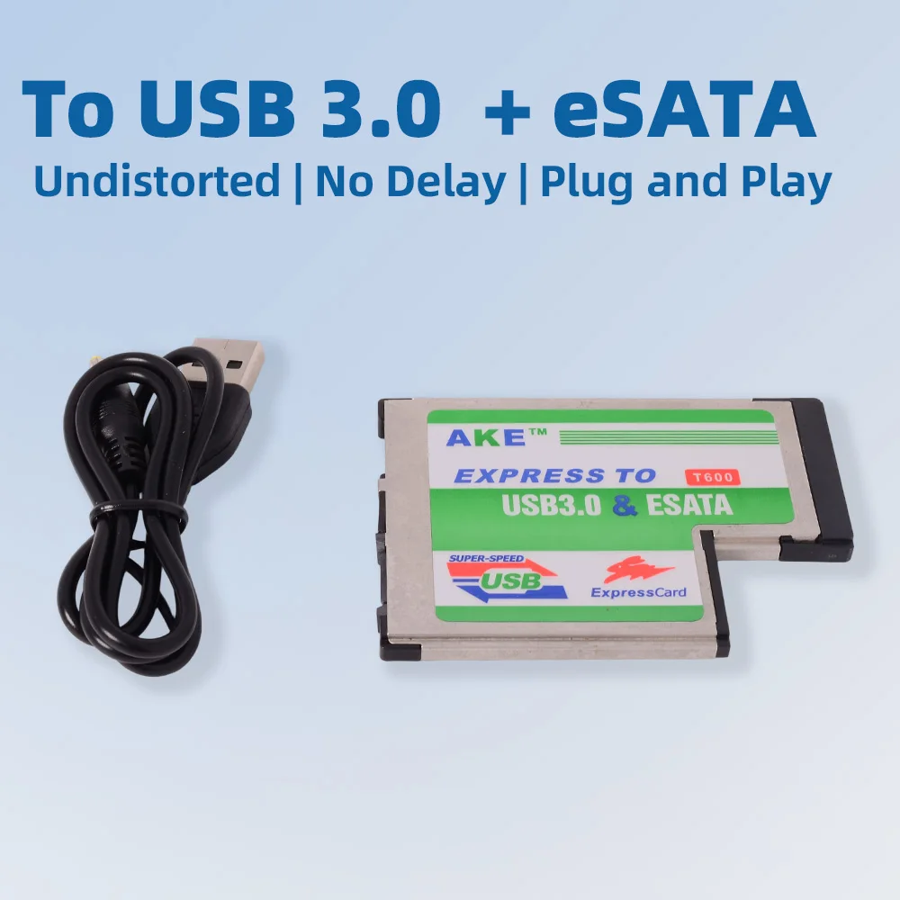 

Notebook Express To USB 3.0 + ESata Expansion Card T-shaped 5Gbps ExpressCard 54mm