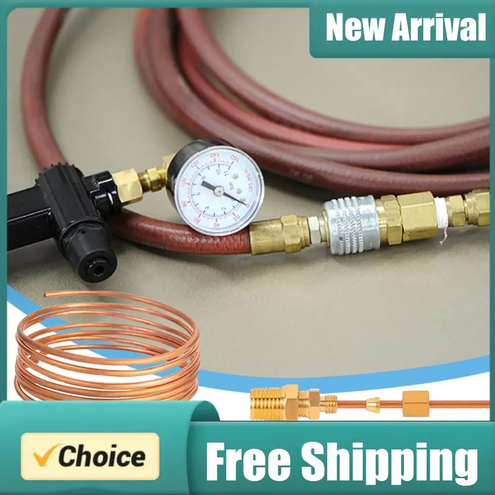 72 Inch Copper Line Tubing Install Kit W/Fittings 1/8 Diameter Oil Pressure Line Kit with 1/8 NPT Fittings