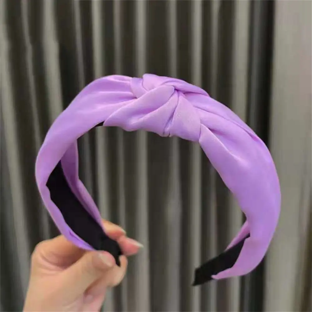 Girls Women Fabric Headband Washing Face Makeup Cross Knot Hair Hoop Satin Head Band Hair Accessories Hair Bands