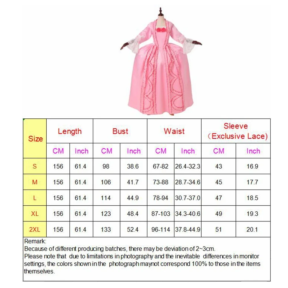 Abito vittoriano per donna Abiti da ballo principessa rosa Costume da spettacolo teatrale