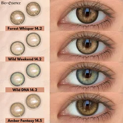 Bio-essence Colored Contact Lenses for Eyes Natural Eye Brown Lenses Gray Contact Green Lenses Blue Lenses Fashion Lenses 1 Pair