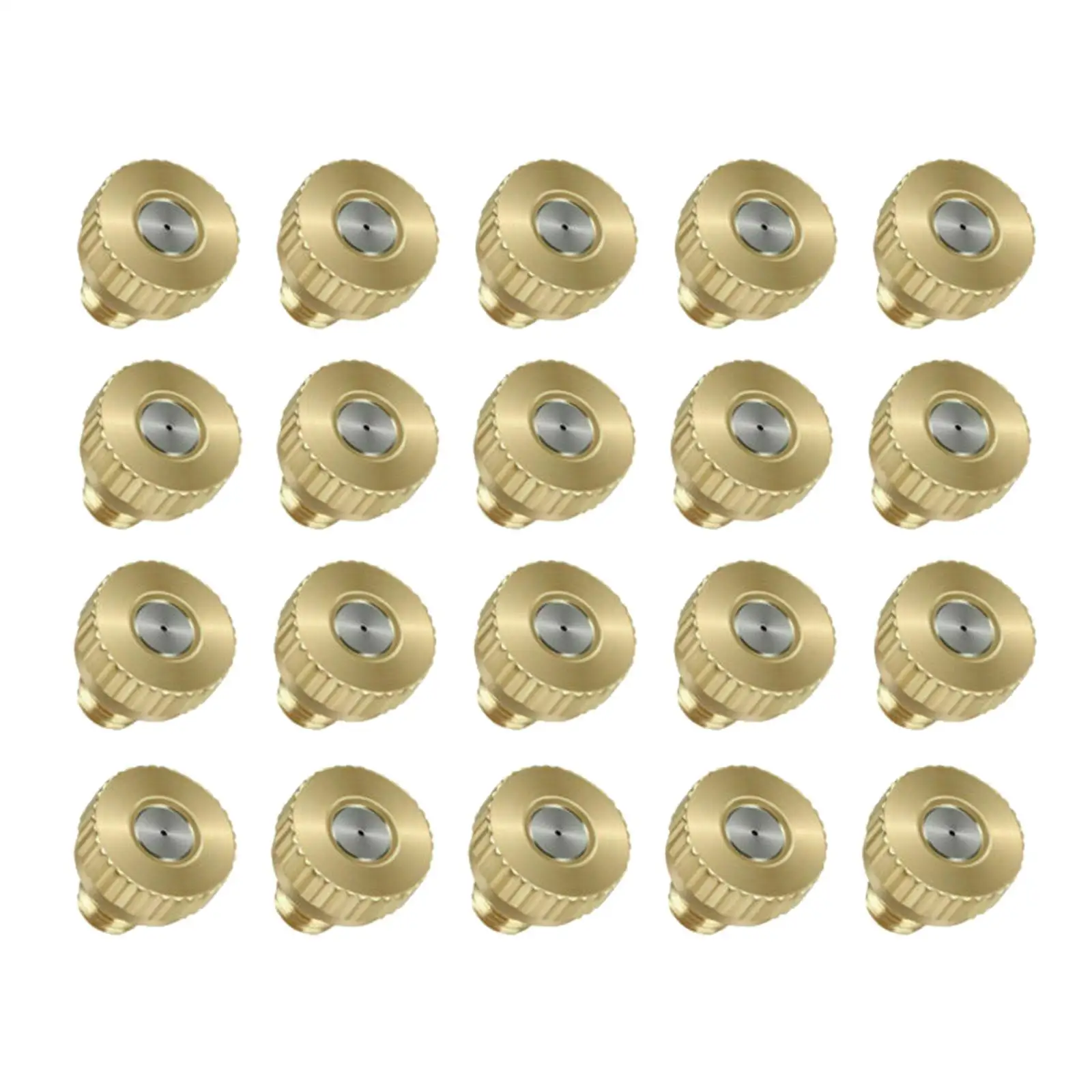 Brass Misting Nozzle Replacement Head Micro Fog Sprinkler System for Greenhouse Livestock Cooling Kit