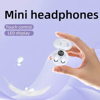 SK Mini 耳機 5.4 無線藍牙耳機 小巧睡眠運動隱形耳塞 高清 HiFi 低音音質耳機 10 最佳銷售 高傳真耳機 - №5