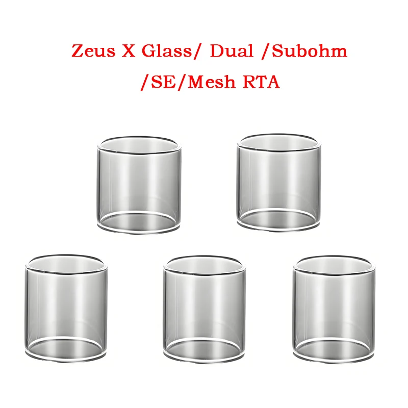 

5 шт. Zeus x прямое стекло для Zeus X/Zeus Dual/Zeus Sub Ohm/Zues X сетка сменная стеклянная трубка-бак