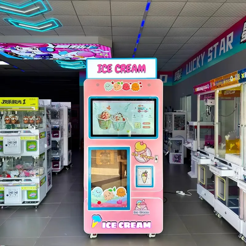 Timing Working Ice Cream Vending Machine Intelligent On‑off Setting Unmanned Automatic Selling Equipment Fixed‑time Commercial