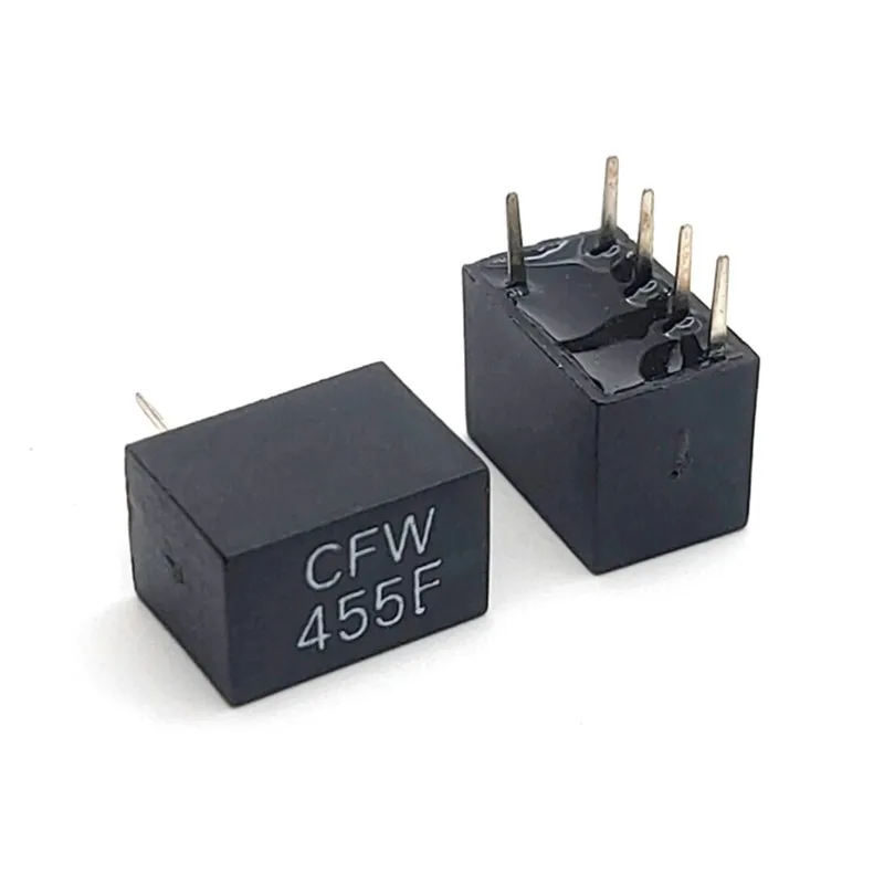 5PCS 455KHZ In Line Ceramics Wave Filter CFW455F 1+4 Special For Walkie Talkies Wave Filter LT455FW DIP 5Pin