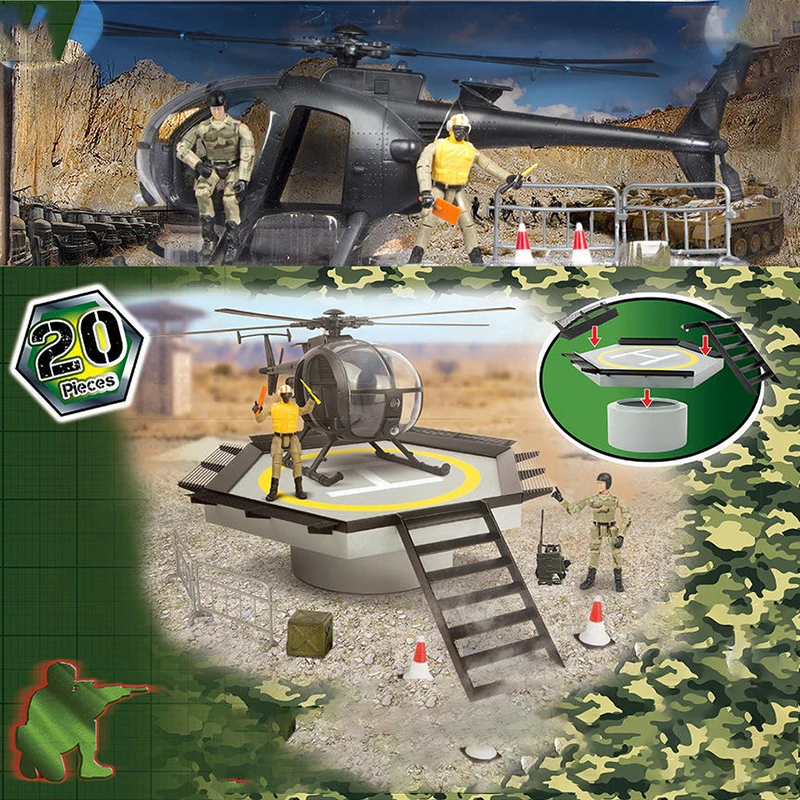 

Diecast 1/18 Scale Apron Plane Suit And Accessories Soldier Model Children's Toys Collection Display Souvenir Gift