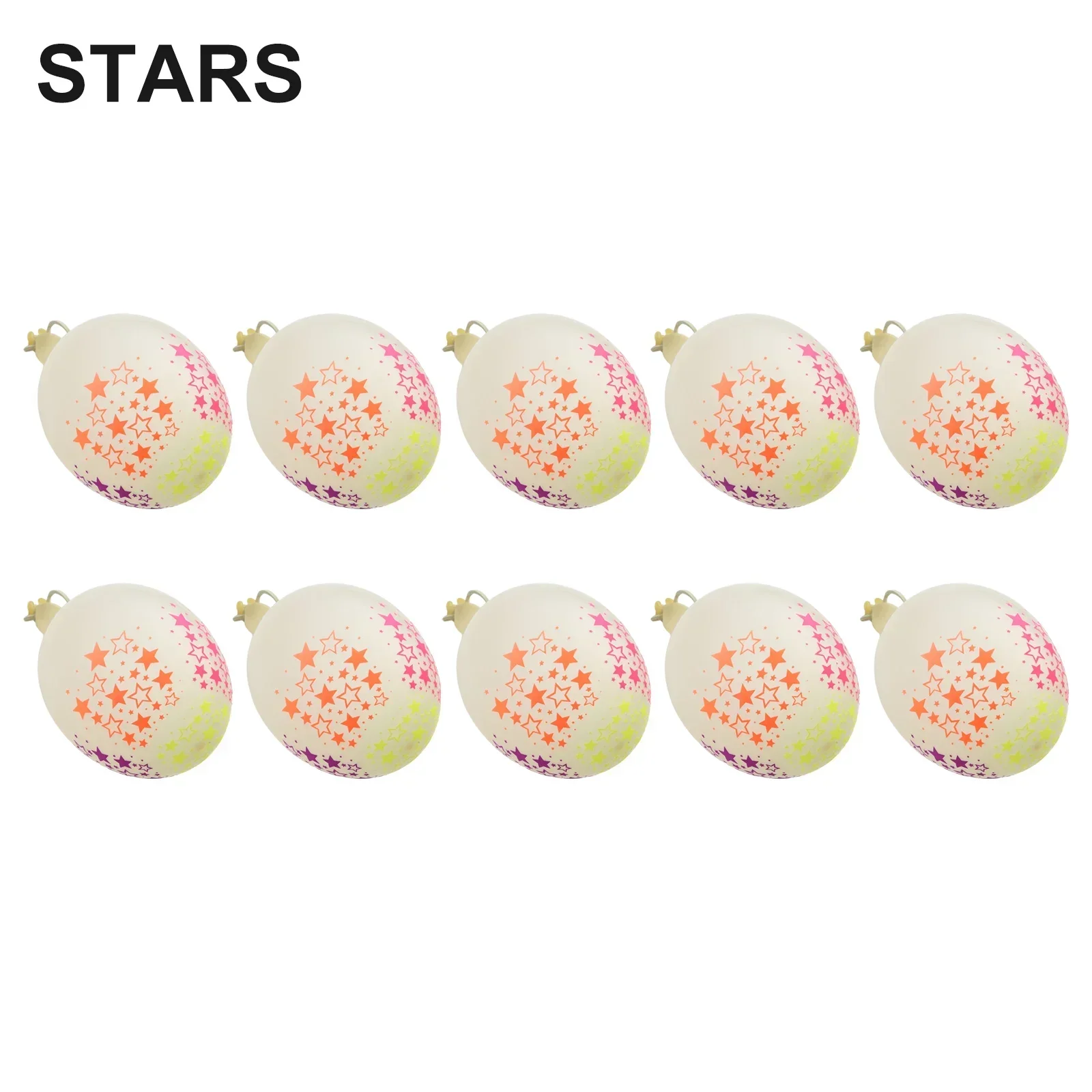 10pcs Balloon 12 Inches Clear Latex Neon UV Blacklight Reactive Star Balloons Stars Points Home Party Decoration