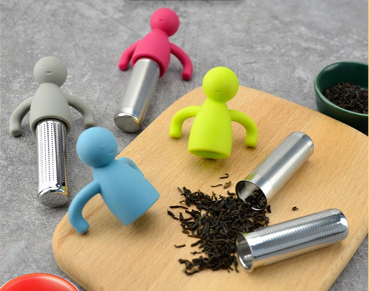 Mr. Tea, Tea Filter, Shower, Little Man, Creative Silicone Tea Drip, Little Man, Tea Making