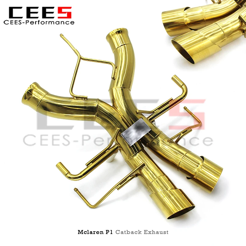 CEES Stainless Steel Axle Exhaust for Mclaren P1 3.8 Hybrid 2013+ Upgrade Racing Exhaust System Auto Parts