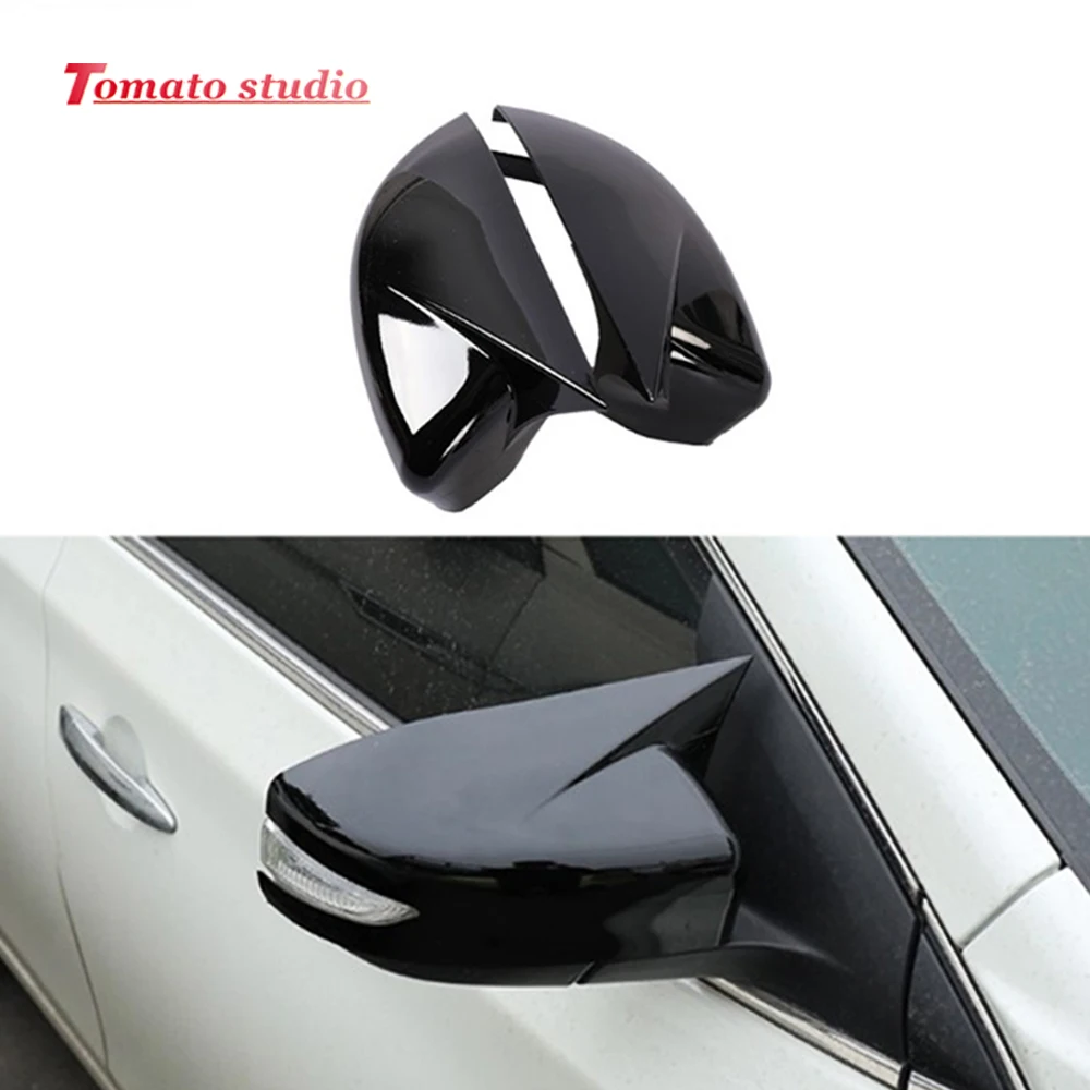 for Nissan Maxima 2016 2017 2018 2019 ABS Chrome Carbon Black Red Car side rearview mirror Cover Trim Sticker Auto Accessories