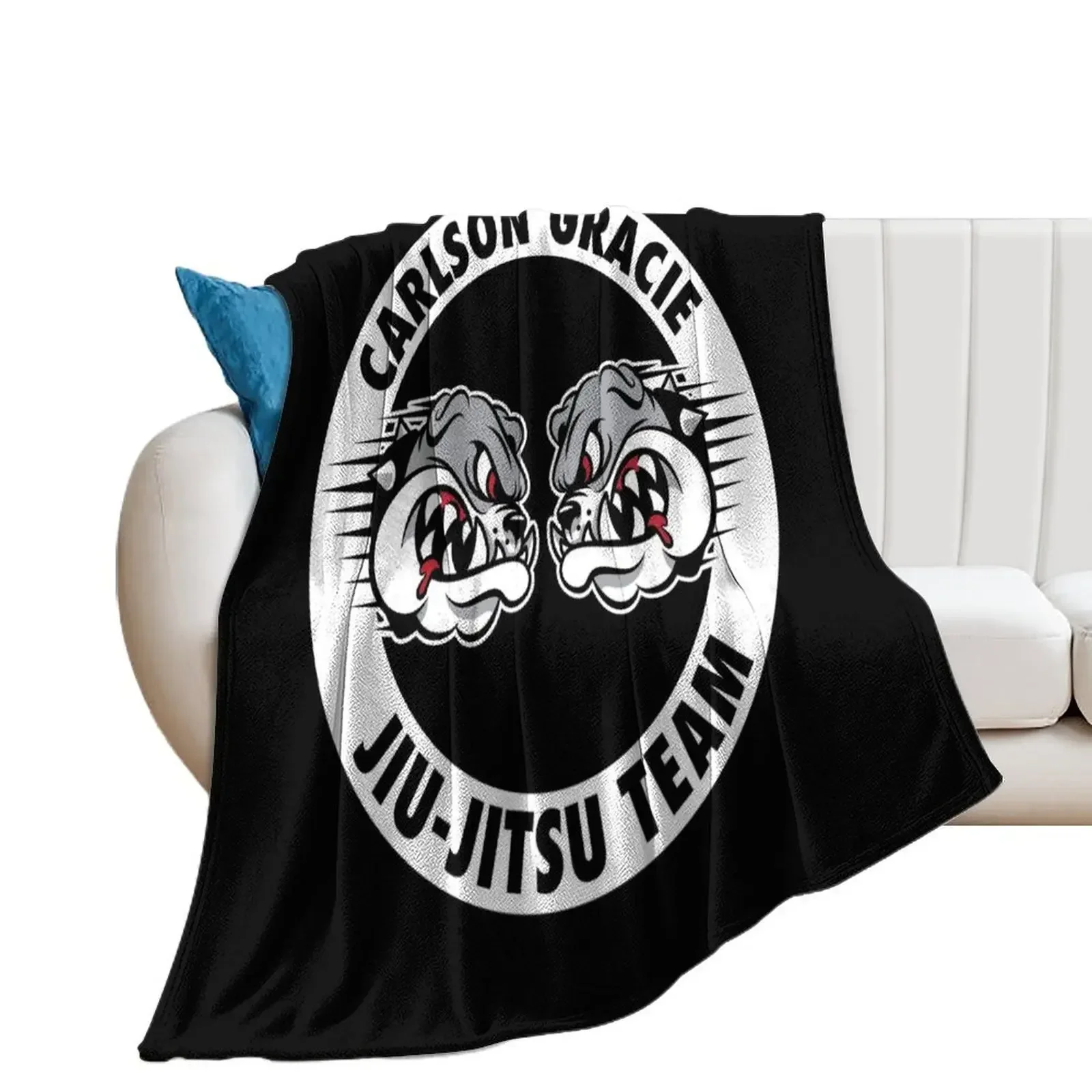 Carlson Gracie Jiu-Jitsu Team Throw Blanket Giant Sofa Decorative Sofas Decoratives Blankets