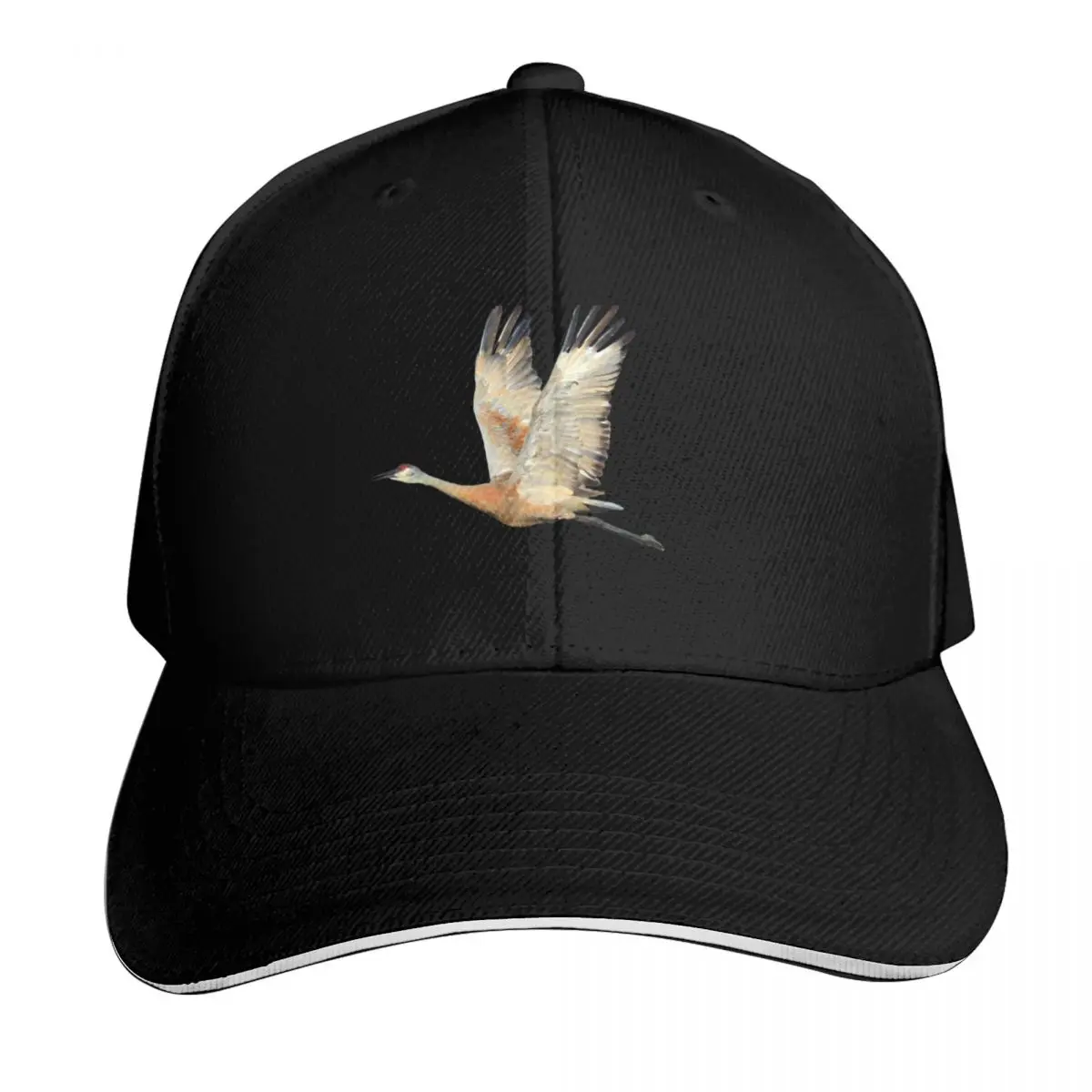 

Sandhill Crane flying Baseball Cap Mountaineering Snapback Cap Sunscreen New In The Hat Golf Wear Men Women's