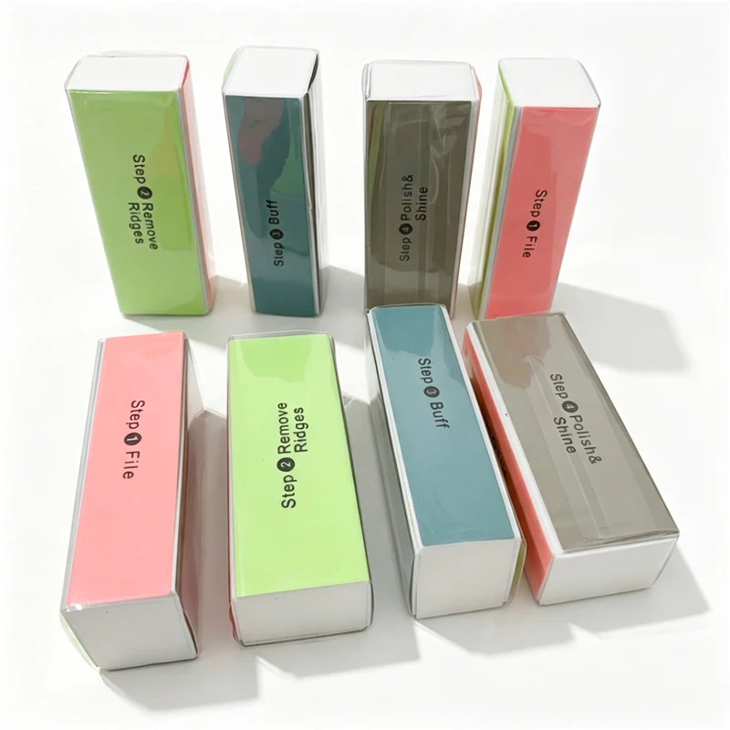 5/10Pcs Nail Sponge Buffer Block Shine Polisher Nail Polishing Tools Nail Buffing File Manicure Sanding Nail File Nail Art Tools