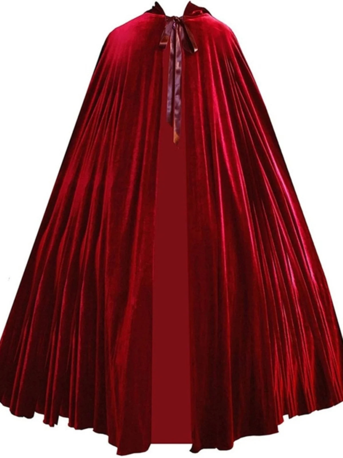 

Средневековая винтажная бархатная накидка с воротником-стойкой и галстуком-бабочкой, сценический костюм, ролевой наряд на Хэллоуин, женский традиционный...