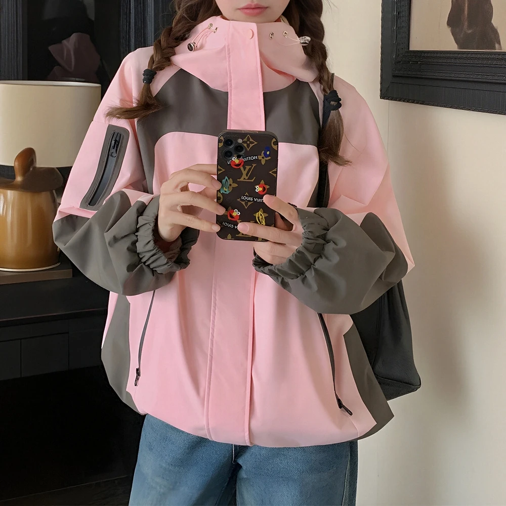 

Куртка на хлопковой подкладке с длинным рукавом, повседневный стиль, осенне-зимняя одежда, прямой рукав-труба, мода без украшений