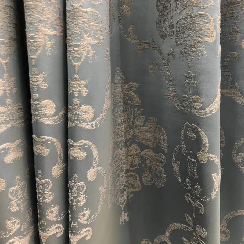 

Precision Jacquard Custom High Shading Windows Door Kitchen Curtains for Living Dining Room Bedroom European Style High