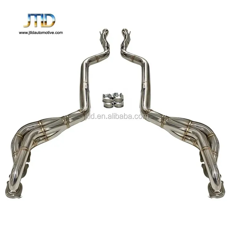 LONG TUBE Header + MIDPIPE for MERCEDES C63 AMG V8 M156 W204 6.3 litre naturally aspired