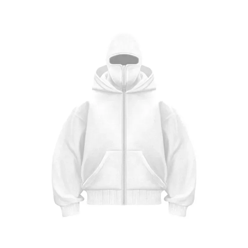 

Autumn Winter Couple Set Casual Loose Fit Streetwear from Mainland China Unisex Hooded Zipper Sweatshirt Plain