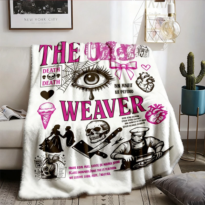 The Orb Weaver, Dark Romance Cozy Blanket, Butcher Blackbird Warm Blanket, Gift for Bookish Lover, Brynne Inspired Book