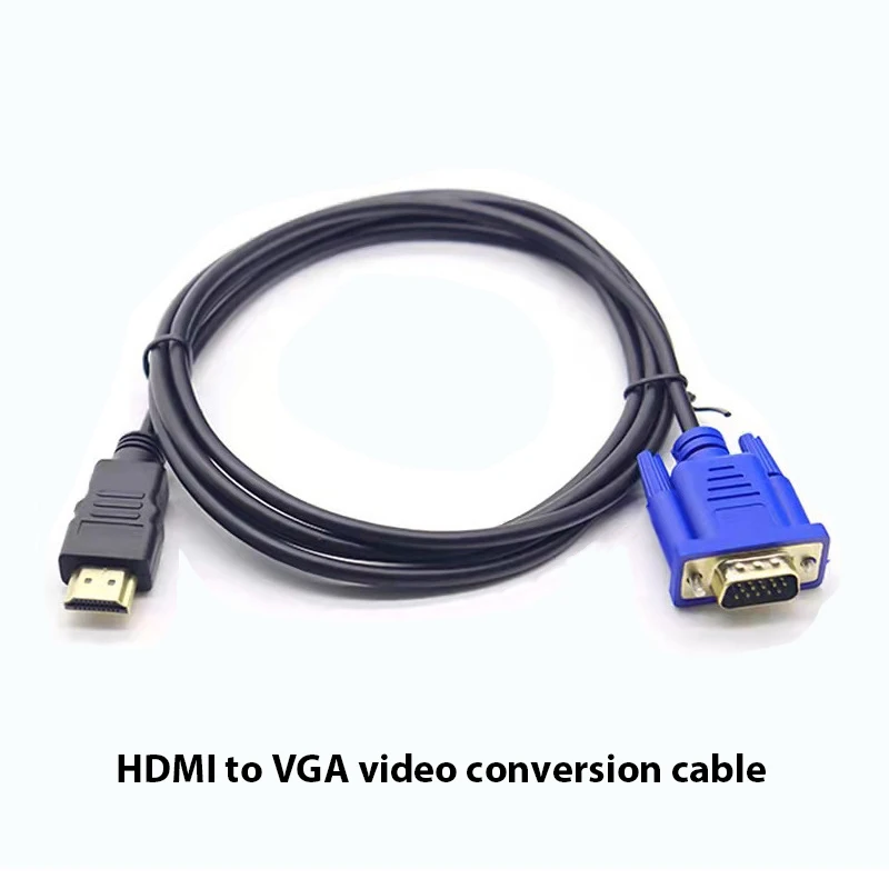 HDMI to VGA High-definition Adapter Cable 1.5Meter Computer Display Screen Projector Connection Cable