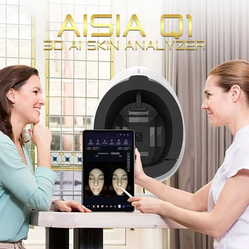 AISIA Q1 Magic Mirror 3D AI Skin Analysis Machine Auto Facial Analyzer System Skin Problem Detection Beauty Salon Equipment