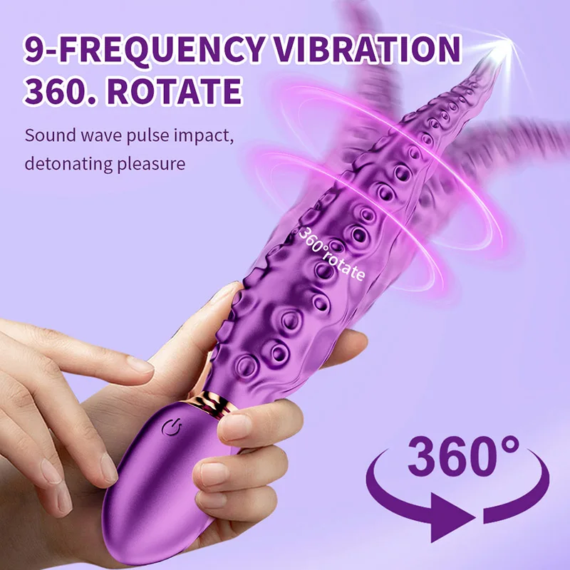 Vibrating Realistic Monster G-Spot Dildos Octopus Vibrator with 7 Powerful Mode Adult Sex Toys for Women Anal Vagina Stimulation