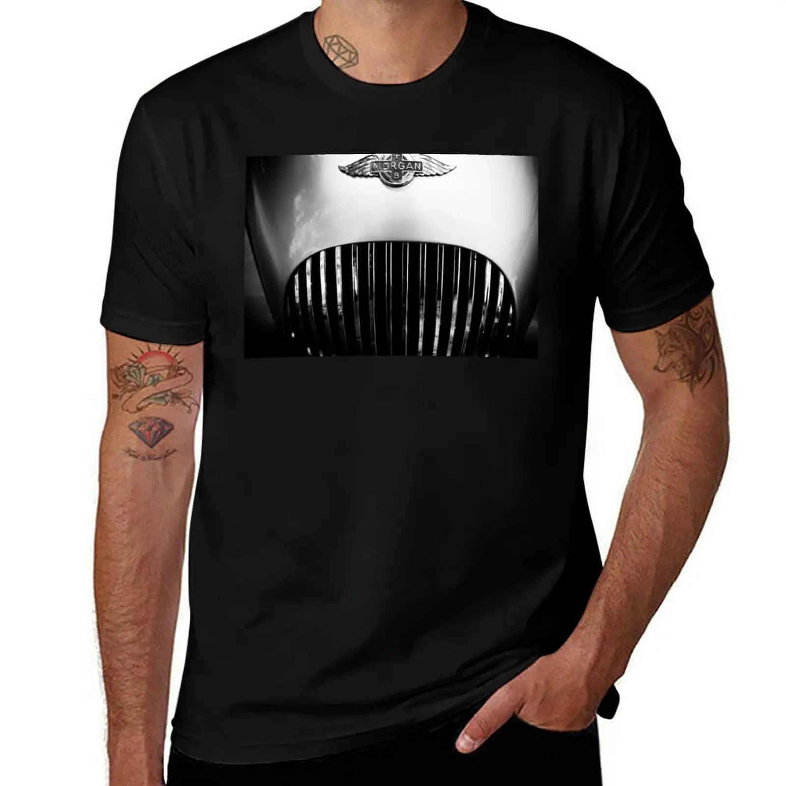 

Morgan vintage collection car T-Shirt High Elasticity Sports Tee Shirt