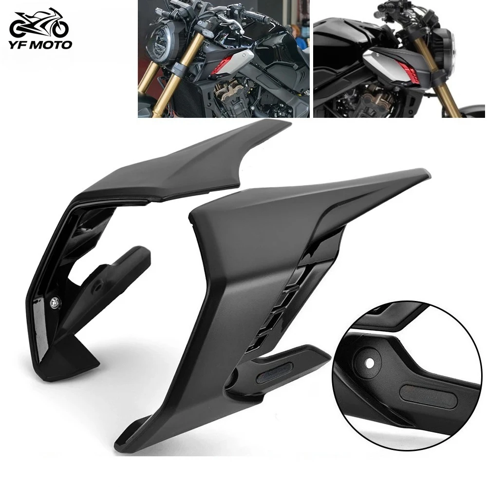 

CB650R 2024 Winglets for Honda CB650R 2018-2024 Motorcycle Fin Trim Cover Wing Protector Wind CB-650R CB 650R Fairing Kits