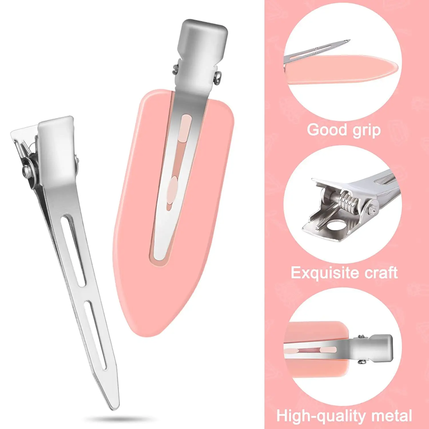 10/4Pcs Set No Bend Seamless Hair Clips Side Bangs Barrettes for Makeup Washing Face Styling Hair Accessories for Women Girl image 5